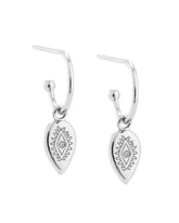 Uma Medallion Delicate Hoop Earrings